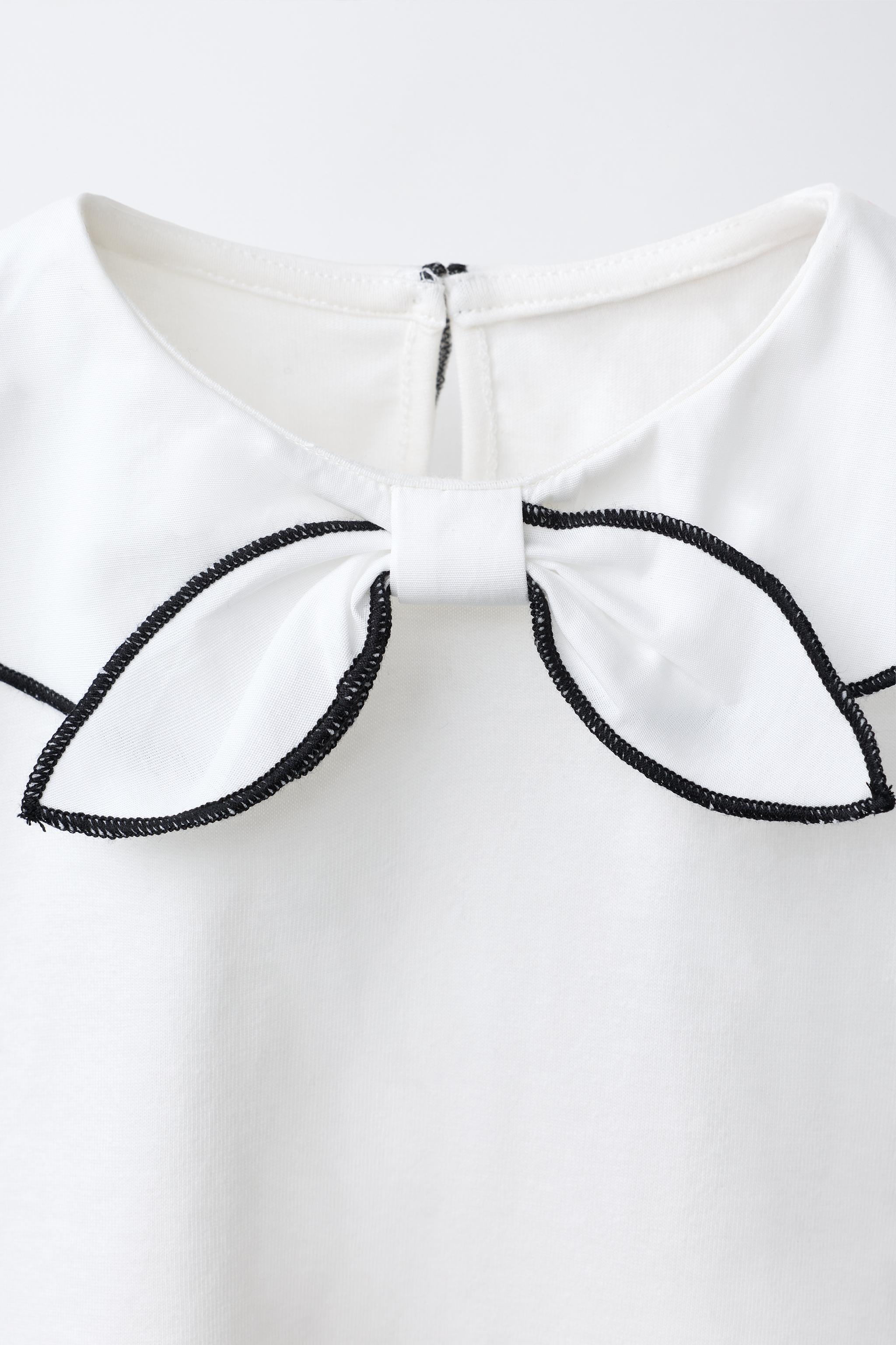 T-SHIRT FOULARD AVEC NŒUD